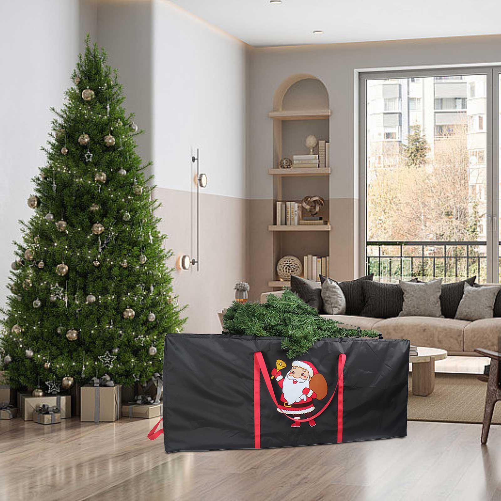 weibbin Christmas Tree Storage Bag Cover Large-capacity Quilt Clothes Warehouse Storage Bags Organize Tools